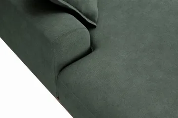 Copenhagen Premium 5-personers Højrevendt U-formet Dyb Sofa med Divan og Chaiselong i Stoff - Grön - Møbler - Sofaer - U-sofa