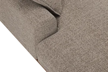 Copenhagen Premium 5-personers Højrevendt U-formet Dyb Sofa med Divan og Chaiselong i Chenille - Brun - Møbler - Sofaer - U-sofa