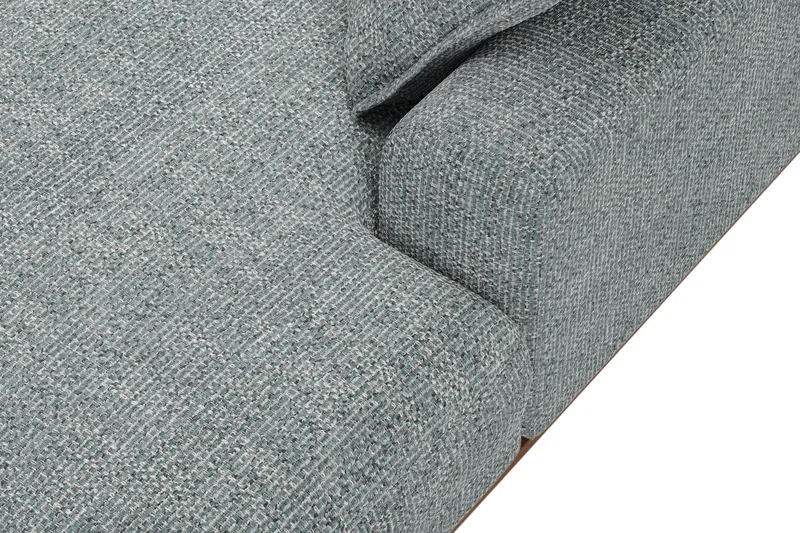 Copenhagen Premium 5-personers Venstrevendt U-formet Dyb Sofa med Divan og Chaiselong i Chenille - Grå/blå - Møbler - Sofaer - U-sofa