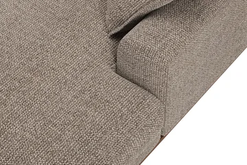 Copenhagen Premium 5-personers Venstrevendt U-formet Dyb Sofa med Divan og Chaiselong i Chenille - Brun - Møbler - Sofaer - U-sofa