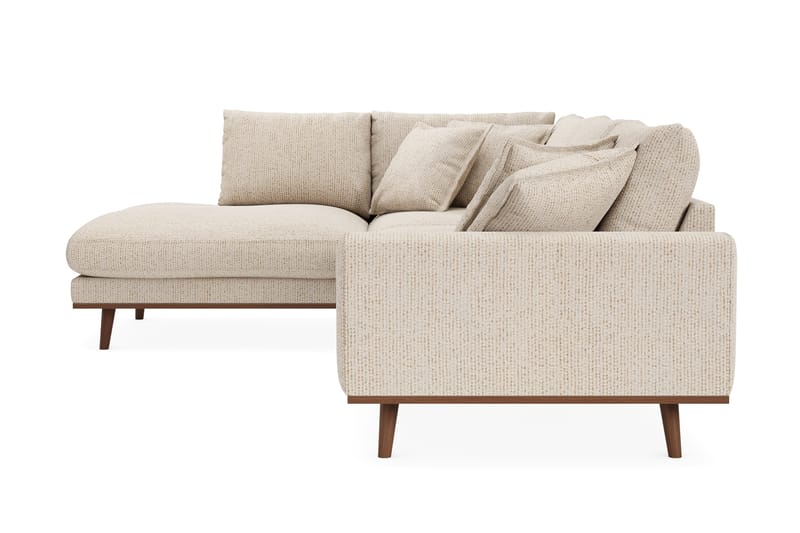 Copenhagen Premium 4-personers Venstrevendt L-formet Dyb Chaiselongsofa i Chenille - Beige - Møbler - Sofaer - Sofaer med sjeselong - 4 seters sofa med divan