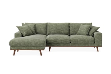 Copenhagen Premium 4-personers Venstrevendt L-formet Dyb Divansofa i Chenille