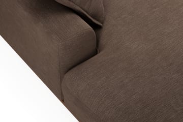 Copenhagen Premium 5-personers Venstrevendt U-formet Dyb Sofa med Divan og Chaiselong i Stof - Brun - Møbler - Sofaer - U-sofa