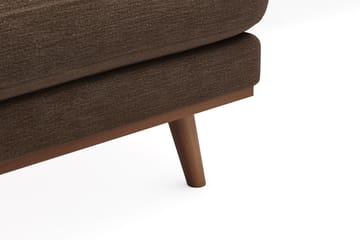 Copenhagen Premium 5-personers Venstrevendt U-formet Dyb Sofa med Divan og Chaiselong i Stof - Brun - Møbler - Sofaer - U-sofa