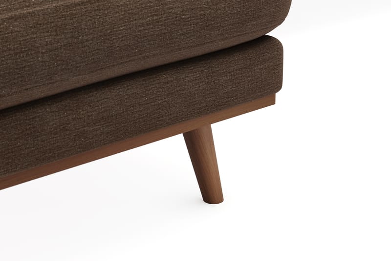 Copenhagen Premium 5-personers Venstrevendt U-formet Dyb Sofa med Divan og Chaiselong i Stof - Brun - Møbler - Sofaer - U-sofa