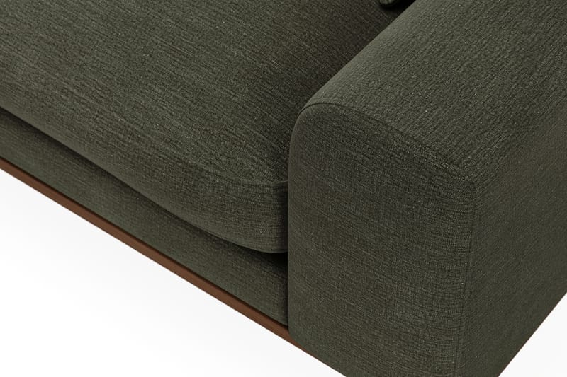 Copenhagen Premium 4-personers Venstrevendt L-formet Dyb Divansofa i Stof - Grøn - Møbler - Sofaer - Sofaer med sjeselong - 4 seters sofa med divan