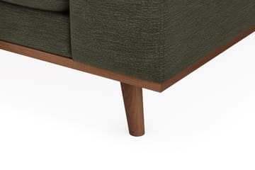 Copenhagen Premium 4-personers Venstrevendt L-formet Dyb Divansofa i Stof - Grøn - Møbler - Sofaer - Sofaer med sjeselong - 4 seters sofa med divan