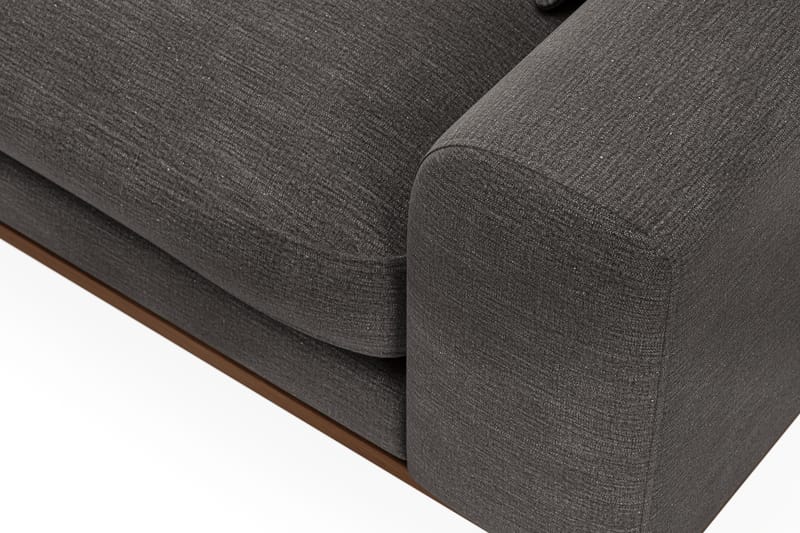 Copenhagen Premium 4-personers Venstrevendt L-formet Dyb Divansofa i Stof - Mørkegrå - Møbler - Sofaer - Sofaer med sjeselong - 4 seters sofa med divan