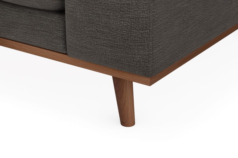 Copenhagen Premium 4-personers Venstrevendt L-formet Dyb Divansofa i Stof - Mørkegrå - Møbler - Sofaer - Sofaer med sjeselong - 4 seters sofa med divan
