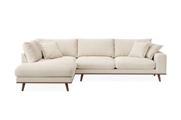 Copenhagen Premium 4-personers Venstrevendt L-formet Dyb Chaiselongsofa i Stof