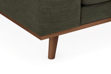 Copenhagen Premium 4-personers Højrevendt L-formet Dyb Divansofa i Stof - Grøn - Møbler - Sofaer - Sofaer med sjeselong - 4 seters sofa med divan