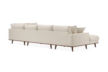 Copenhagen Premium 5-personers Venstrevendt U-formet Dyb Sofa med Divan og Chaiselong i Stof - Beige - Møbler - Sofaer - U-sofa
