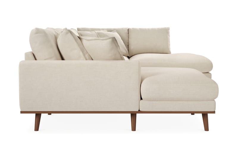 Copenhagen Premium 5-personers Venstrevendt U-formet Dyb Sofa med Divan og Chaiselong i Stof - Beige - Møbler - Sofaer - U-sofa