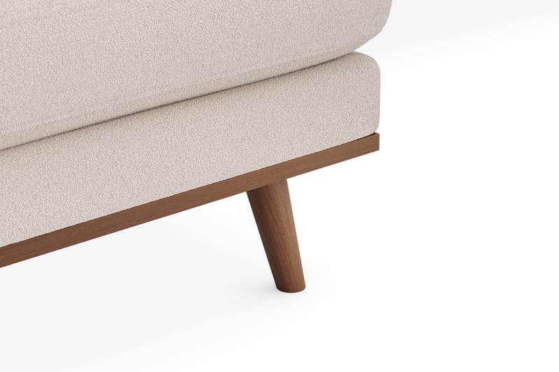 Copenhagen Premium 4-personers Venstrevendt L-formet Dyb Chaiselongsofa i Bouclé - Lys beige - Møbler - Sofaer - Sofaer med sjeselong - 4 seters sofa med divan