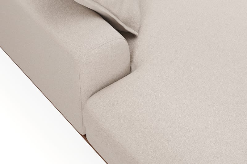 Copenhagen Premium 5-personers Højrevendt U-formet Dyb Sofa med Divan og Chaiselong i Bouclé - Lys beige - Møbler - Sofaer - U-sofa