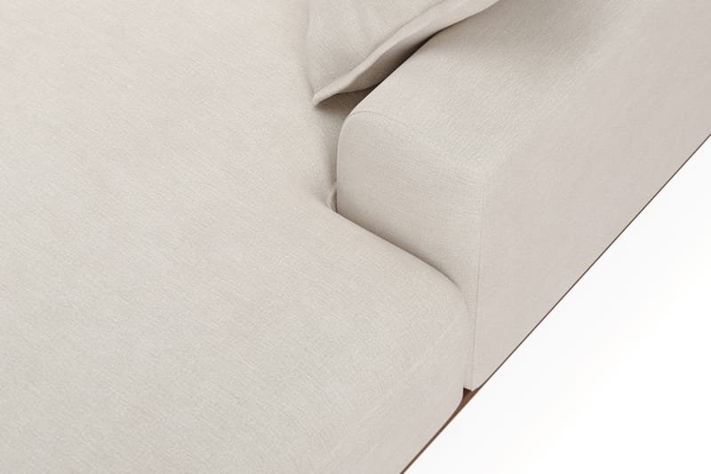 Copenhagen Premium 5-personers Højrevendt U-formet Dyb Sofa med Divan og Chaiselong i Stof - Lys beige - Møbler - Sofaer - U-sofa