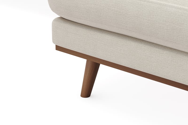Copenhagen Premium 5-personers Højrevendt U-formet Dyb Sofa med Divan og Chaiselong i Stof - Lys beige - Møbler - Sofaer - U-sofa