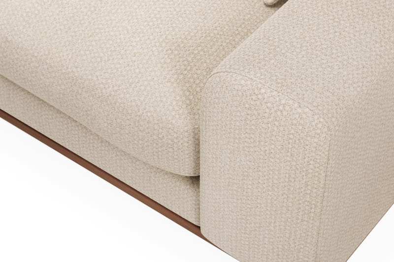Copenhagen Premium 4-personers Venstrevendt L-formet Dyb Divansofa i Chenille - Lys beige - Møbler - Sofaer - Sofaer med sjeselong - 4 seters sofa med divan