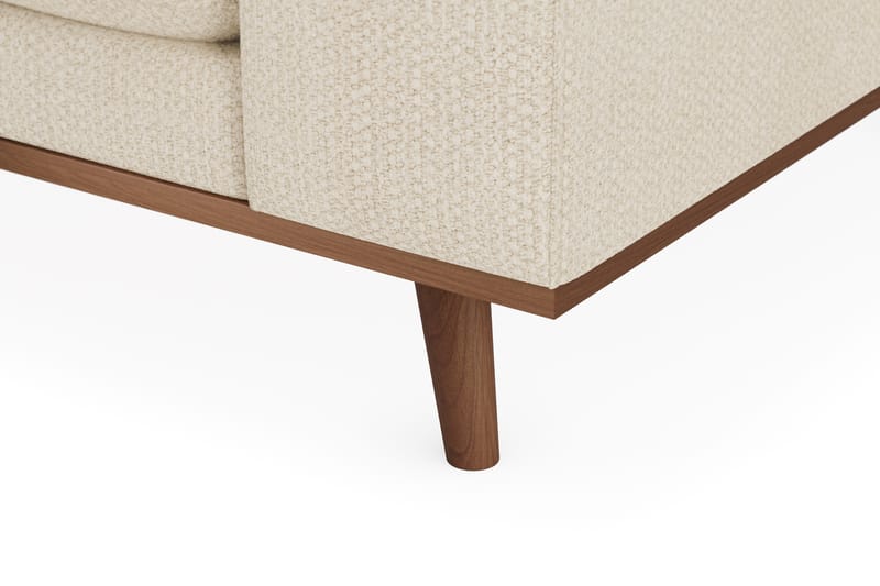 Copenhagen Premium 4-personers Venstrevendt L-formet Dyb Divansofa i Chenille - Lys beige - Møbler - Sofaer - Sofaer med sjeselong - 4 seters sofa med divan