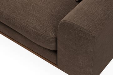 Copenhagen Premium 4-personers Venstrevendt L-formet Dyb Divansofa i Stof - Brun - Møbler - Sofaer - Sofaer med sjeselong - 4 seters sofa med divan