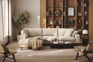 Copenhagen Premium 4-personers Venstrevendt L-formet Dyb Chaiselongsofa i Chenille - Beige - Møbler - Sofaer - Sofaer med sjeselong - 4 seters sofa med divan