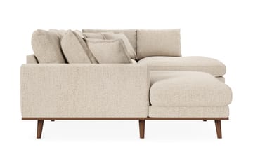Copenhagen Premium 5-personers Højrevendt U-formet Dyb Sofa med Divan og Chaiselong i Chenille - Beige - Møbler - Sofaer - U-sofa