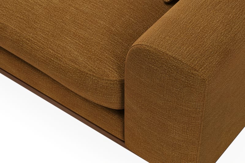 Copenhagen Premium 4-personers Venstrevendt L-formet Dyb Divansofa i Stof - Sennepsgul - Møbler - Sofaer - Sofaer med sjeselong - 4 seters sofa med divan