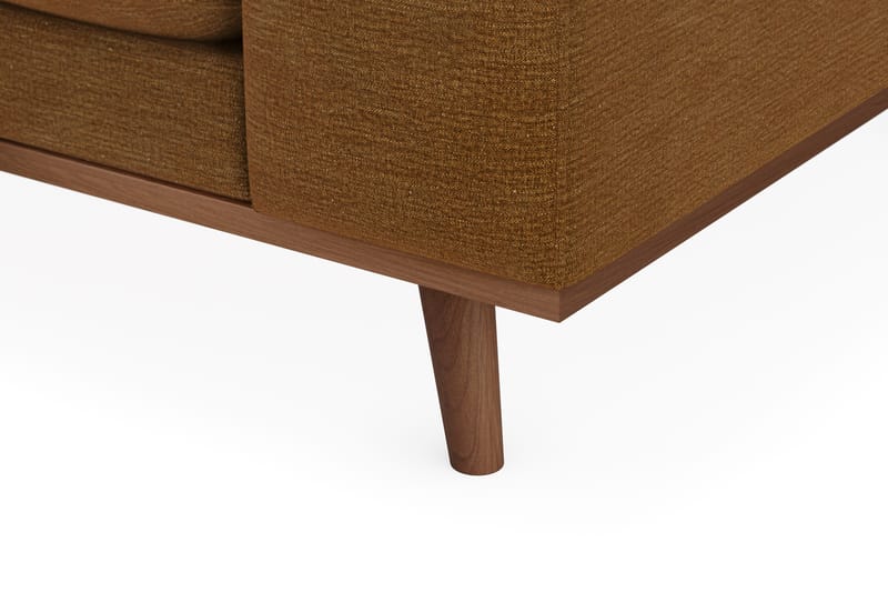 Copenhagen Premium 4-personers Venstrevendt L-formet Dyb Divansofa i Stof - Sennepsgul - Møbler - Sofaer - Sofaer med sjeselong - 4 seters sofa med divan