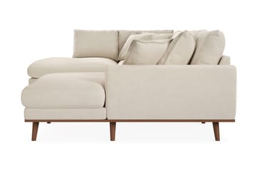 Copenhagen Premium 5-personers Højrevendt U-formet Dyb Sofa med Divan og Chaiselong i Stof - Beige - Møbler - Sofaer - U-sofa