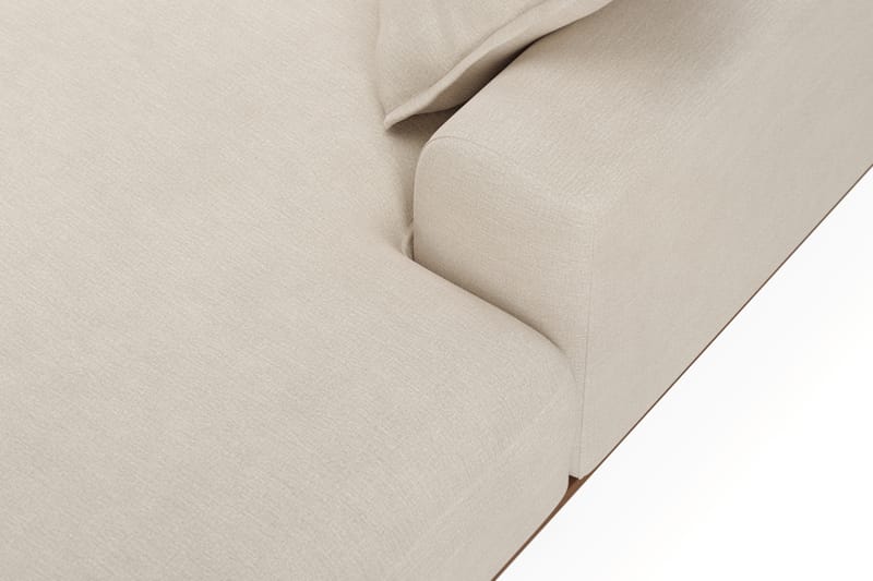 Copenhagen Premium 5-personers Højrevendt U-formet Dyb Sofa med Divan og Chaiselong i Stof - Beige - Møbler - Sofaer - U-sofa