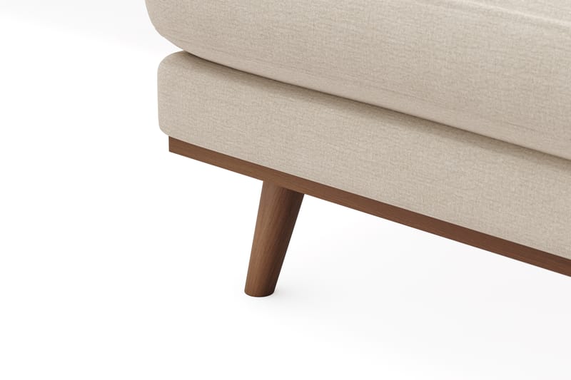 Copenhagen Premium 5-personers Højrevendt U-formet Dyb Sofa med Divan og Chaiselong i Stof - Beige - Møbler - Sofaer - U-sofa