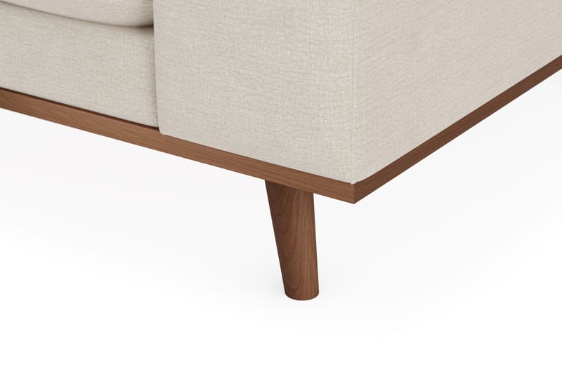 Copenhagen Premium 4-personers Venstrevendt L-formet Dyb Divansofa i Stof - Lys beige - Møbler - Sofaer - Sofaer med sjeselong - 4 seters sofa med divan