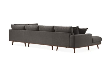 Copenhagen Premium 5-personers Venstrevendt U-formet Dyb Sofa med Divan og Chaiselong i Stof - Mørkegrå - Møbler - Sofaer - U-sofa