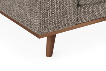 Copenhagen Premium 4-personers Højrevendt L-formet Dyb Divansofa i Chenille - Brun - Møbler - Sofaer - Sofaer med sjeselong - 4 seters sofa med divan