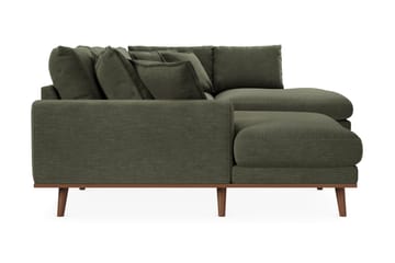 Copenhagen Premium 5-personers Venstrevendt U-formet Dyb Sofa med Divan og Chaiselong i Stof - Grøn - Møbler - Sofaer - U-sofa