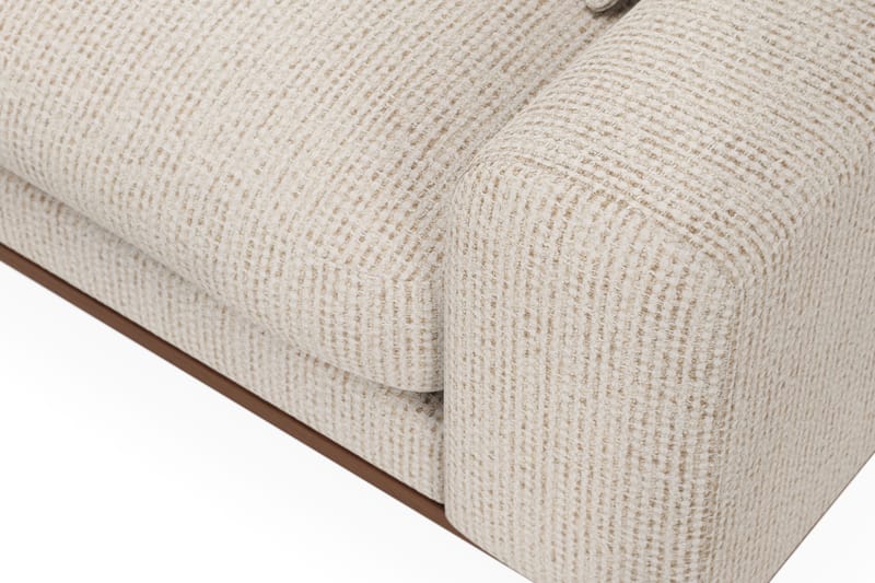 Copenhagen Premium 4-personers Venstrevendt L-formet Dyb Divansofa i Chenille - Beige - Møbler - Sofaer - Sofaer med sjeselong - 4 seters sofa med divan
