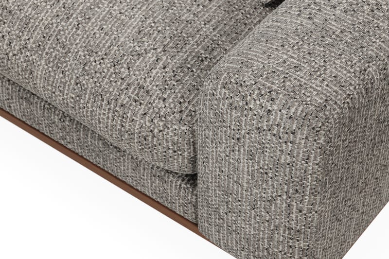 Copenhagen Premium 4-personers Venstrevendt L-formet Dyb Divansofa i Chenille - Grå - Møbler - Sofaer - Sofaer med sjeselong - 4 seters sofa med divan