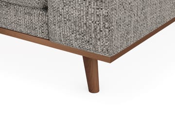 Copenhagen Premium 4-personers Venstrevendt L-formet Dyb Divansofa i Chenille - Grå - Møbler - Sofaer - Sofaer med sjeselong - 4 seters sofa med divan