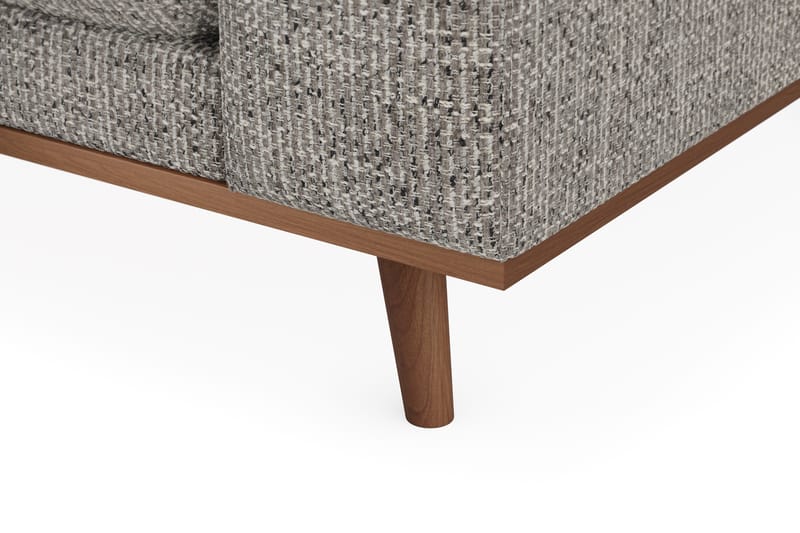 Copenhagen Premium 4-personers Venstrevendt L-formet Dyb Divansofa i Chenille - Grå - Møbler - Sofaer - Sofaer med sjeselong - 4 seters sofa med divan