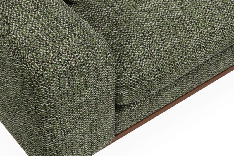 Copenhagen Premium 4-personers Højrevendt L-formet Dyb Divansofa i Chenille - Grøn - Møbler - Sofaer - Sofaer med sjeselong - 4 seters sofa med divan