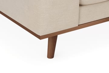 Copenhagen Premium 4-personers Højrevendt L-formet Dyb Chaiselongsofa i Stof - Beige - Møbler - Sofaer - Sofaer med sjeselong - 4 seters sofa med divan