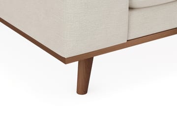 Copenhagen Premium 4-personers Højrevendt L-formet Dyb Divansofa i Stof - Lys beige - Møbler - Sofaer - Sofaer med sjeselong - 4 seters sofa med divan