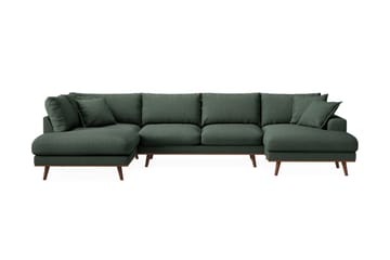Copenhagen Premium 5-personers Venstrevendt U-formet Dyb Sofa med Divan og Chaiselong i Stoff