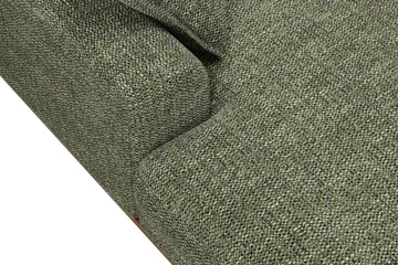 Copenhagen Premium 5-personers Højrevendt U-formet Dyb Sofa med Divan og Chaiselong i Chenille - Grøn - Møbler - Sofaer - U-sofa
