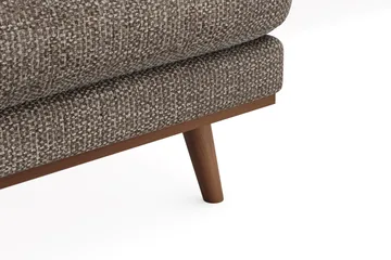 Copenhagen Premium 5-personers Højrevendt U-formet Dyb Sofa med Divan og Chaiselong i Chenille - Brun - Møbler - Sofaer - U-sofa