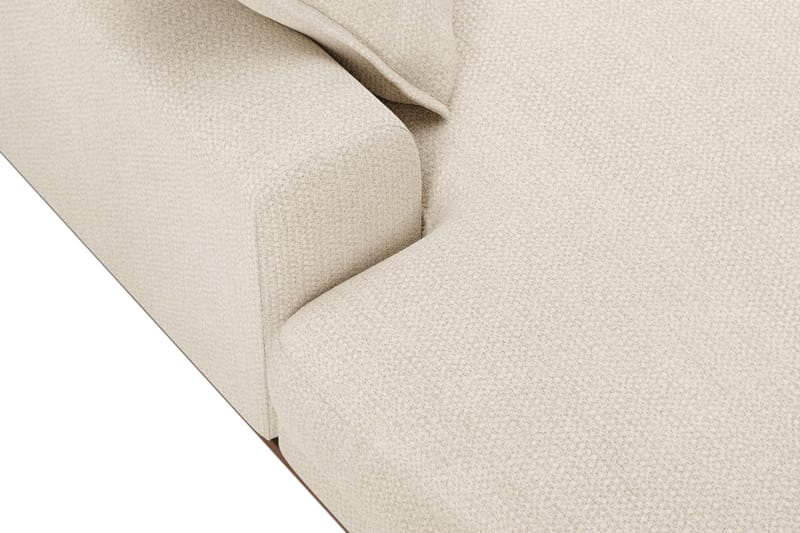 Copenhagen Premium 5-personers Højrevendt U-formet Dyb Sofa med Divan og Chaiselong i Chenille - Lys beige - Møbler - Sofaer - U-sofa