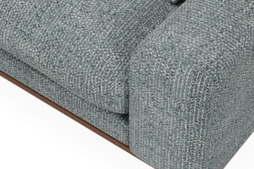Copenhagen Premium 4-personers Venstrevendt L-formet Dyb Chaiselongsofa i Chenille - Grå/blå - Møbler - Sofaer - Sofaer med sjeselong - 4 seters sofa med divan