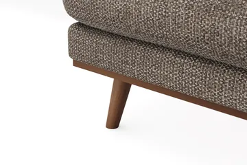 Copenhagen Premium 5-personers Venstrevendt U-formet Dyb Sofa med Divan og Chaiselong i Chenille - Brun - Møbler - Sofaer - U-sofa