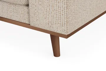 Copenhagen Premium 4-personers Venstrevendt L-formet Dyb Divansofa i Chenille - Beige - Møbler - Sofaer - Sofaer med sjeselong - 4 seters sofa med divan