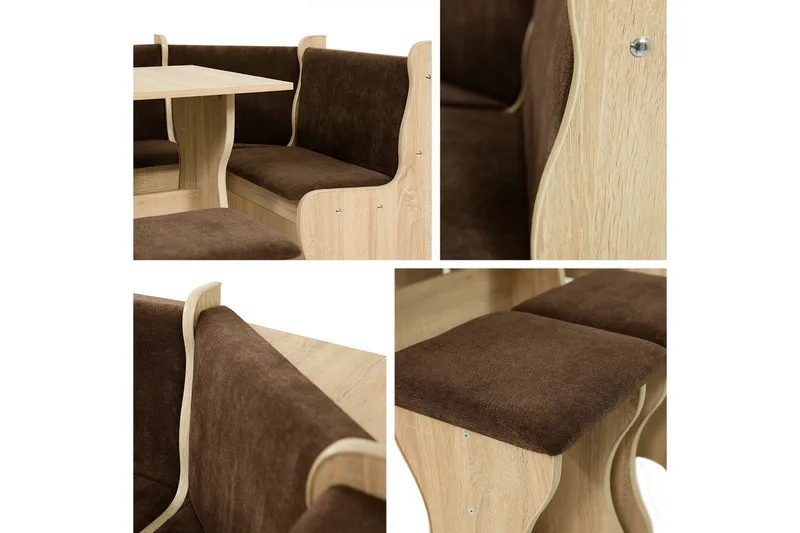 Corvyn Kökssoffa 146x106 cm - Beige - Møbler - Bord - Spisegruppe